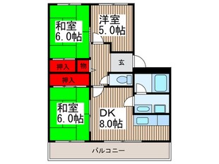 イーストピアⅢの物件間取画像